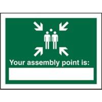 Sign Assembly Point PVC 15 x 20 cm