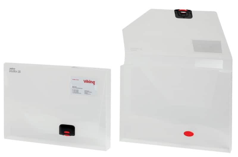 Snopake DocBox Document Box 12849 A4 PP (Polypropylene) 33.7 (W) x 2.5 (D) x 24.4 (H) cm Transparent 2.5 cm