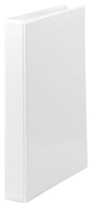 Unbranded 25 mm Ring Binder PP (Polypropylene) A4+ 4 Rings White