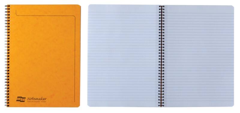 Europa Notebook 4860Z A4 Ruled Spiral Bound Cardboard Hardback Assorted Perforated 120 Pages Pack of 10