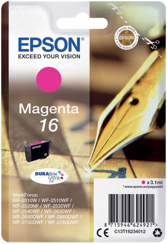 Epson 16 Original Ink Cartridge C13T16234012 Magenta