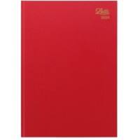 Letts Diary Business 2023 A5 Week to view Polyurethane Red