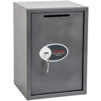 Phoenix Vela Home Deposit Safe Size 4 with Key Lock 51L SS0804KD 350 x 310 x 500 mm Metallic Graphite