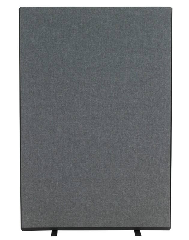 Freestanding Screen Fabric Wrapped 1200 x 1800 mm Grey