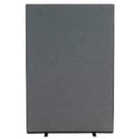 Freestanding Screen Fabric Wrapped 1200 x 1800 mm Grey
