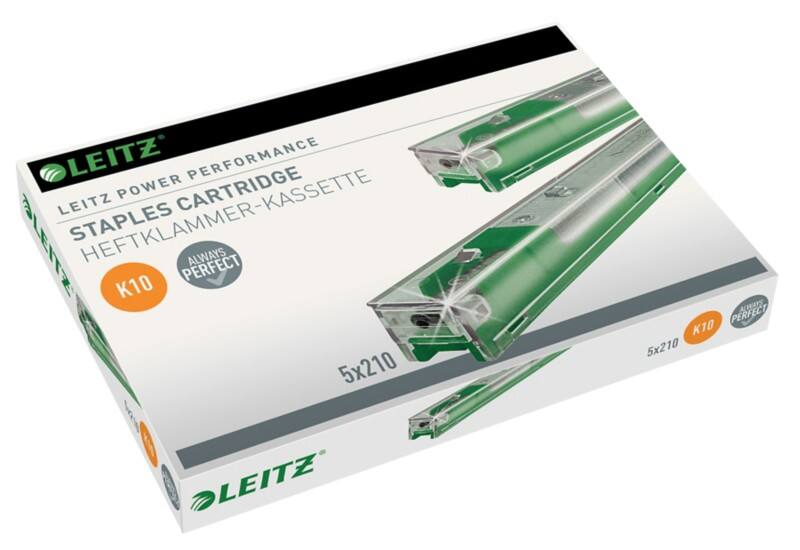 Leitz Power Performance 26/10 Staples Cartridge 55930000 Green Pack of 1050