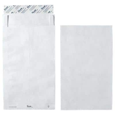 Dupont Non Standard Gusset Envelopes 250 x 381 mm Peel and Seal Plain 55gsm White Pack of 100