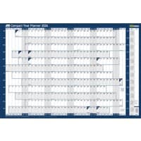 SASCO Compact   Year Planner 2026 English 61 (W) x 40.5 (H) cm Red
