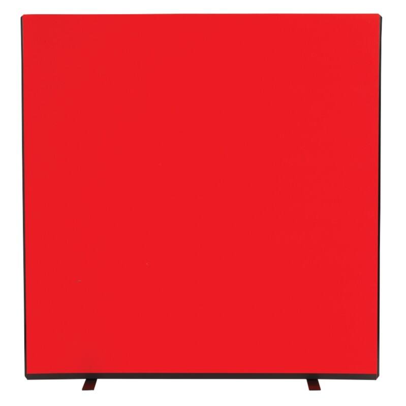 Freestanding Screen Fabric Wrapped 1500 x 1500 mm Red