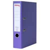 Viking Lever Arch File A4 75 mm Purple 2 ring Cardboard, Polypropylene Matt Portrait