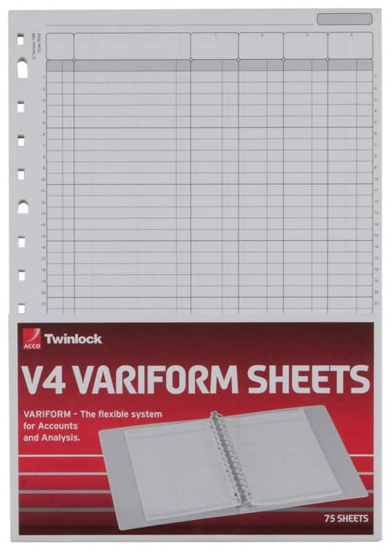 Twinlock Refill Sheets 75930 A4 21 x 29.7 cm White 75 Sheets