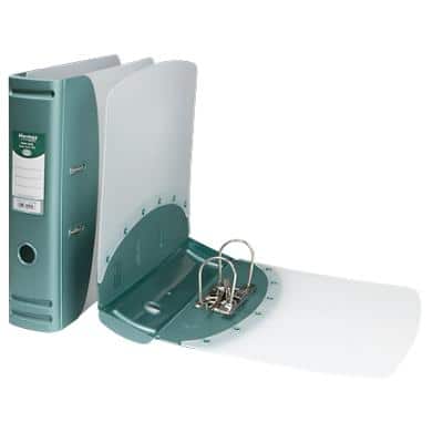 Hermes Lever Arch File A4 80 mm Green 2 ring PP (Polypropylene)