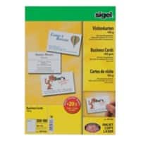 Sigel DP930 Business Cards 85 x 55 mm 185 gsm White Pack of 600