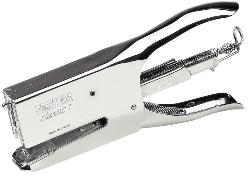 Rapid Classic Plier Stapler K1 Full strip 50 Sheets Chrome 26/6, 26/8 Metal