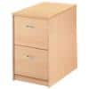 Dams International Filing Cabinet with 2 Lockable Drawers Universal&nbsp; 480 x 650 x 730mm Maple
