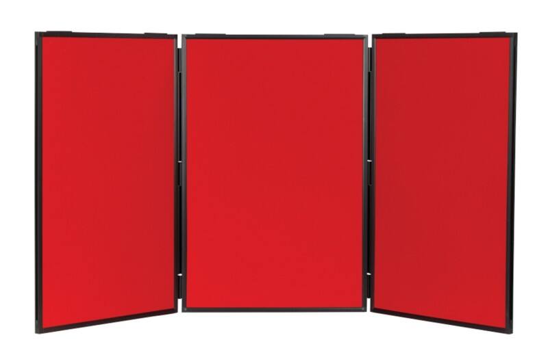 Display Stand 3 Nyloop Fabric 610 (W) x 915 (H) mm Red Lightweight
