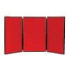 Freestanding Display Stand Nyloop Fabric Lightweight 610 x 915 mm Red