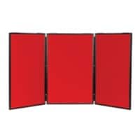 Freestanding Display Stand Nyloop Fabric Lightweight 610 x 915 mm Red