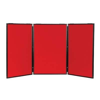 Freestanding Display Stand Nyloop Fabric Lightweight 610 x 915 mm Red