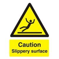 Warning Sign Slippery Surface Plastic 20 x 15 cm