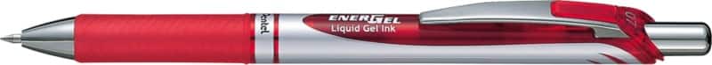 Pentel EnerGel BL77 Retractable Rollerball Pen Red 0.4 mm Medium Rollerball Refillable