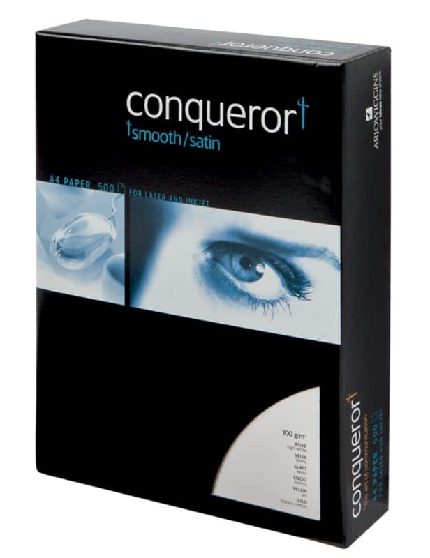Conqueror A4 Printer Paper White 100 gsm Smooth 500 Sheets