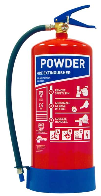 Jactone ABC Powder Fire Extinguisher BS EN3 Certified 9KG 18.9 X 55.2 ...