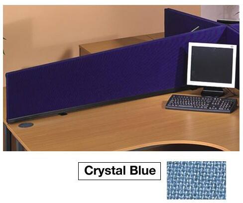 Single Desk Screen DSCR1-BE Blue 390 x 300 x 1,590 mm