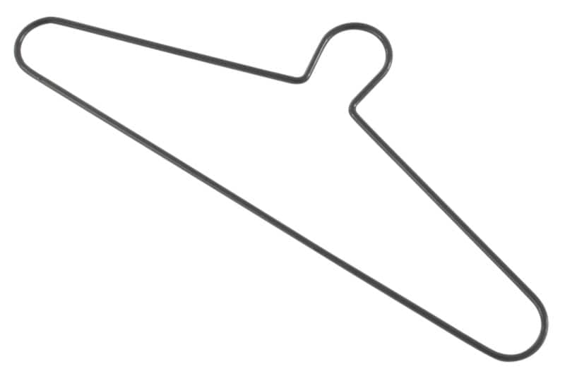 LINK51 Captive Coat Hanger Grey