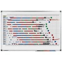 Legamaster Premium Annual Planner Magnetic 90 (W) x 60 (H) cm Lacquered Steel, Plastic Silver