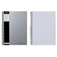 Pukka Pad Silver A5 Wirebound Cardboard Cover Notebook Ruled 160 Pages