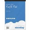 Niceday Notepad Adhesive A4+ Ruled Paper Soft Cover Blue Perforated 160 Pages 80 Sheets Pack of 5