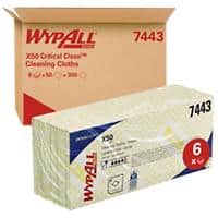 WYPALL Paper Cleaning Cloth X50 420 x 250mm Yellow Pack of 50