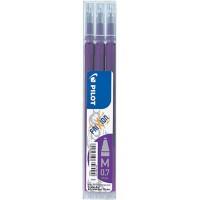 Pilot FriXion Ball Rollerball Pen Refill 0.35 mm Medium Conical Purple 075300308 Pack of 3