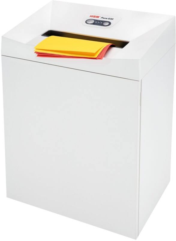 HSM Pure Shredder 16 Sheets Cross Cut Security Level P-4, O-3, T-4, E-3, F-1 80 L 530
