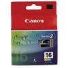 Canon BCI-16C Original Ink Cartridge Cyan, Magenta, Yellow Pack of 2 Duopack