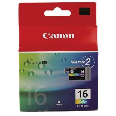 Canon BCI-16C Original Ink Cartridge Cyan, Magenta, Yellow Pack of 2 Duopack