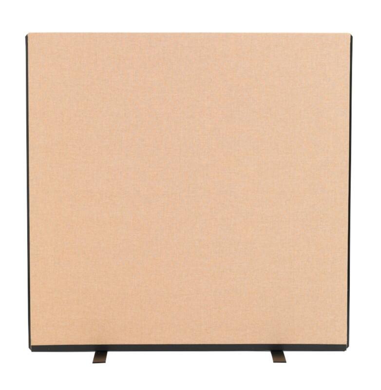 Freestanding Screen Fabric Wrapped 1200 x 1200 mm Brown
