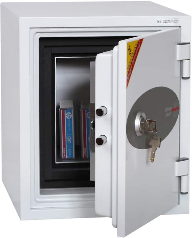 Phoenix Size 1 Data Safe with Key Lock 7L Datacare DS2001K  420 x 350 x 430mm White