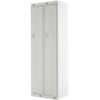 LINK51 Standard Mild Steel Locker with 1 Door Standard Deadlock Lockable with Key 2 300 x 450 x 1800 mm Grey