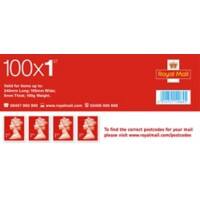 Royal Mail Self Adhesive Postage Stamps 1st Class UK Pack of 100