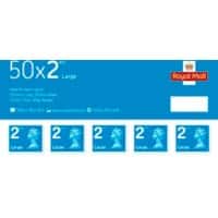 Royal Mail Self Adhesive Letter Postage Stamps 2nd Class UK Pack of 50