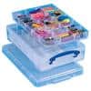 Really Useful Box Plastic Storage 4 Litre with 2 x Hobby Dividers