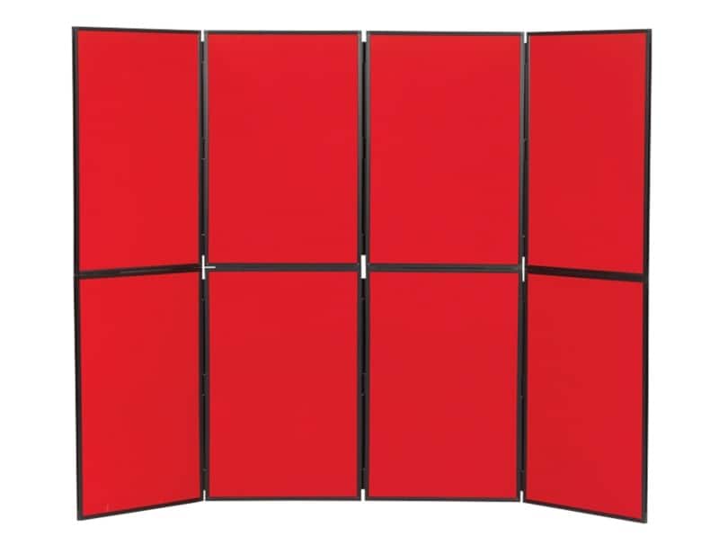 Display Stand 8 PVC (Polyvinyl Chloride) 610 (W) x 915 (H) mm Red Lightweight