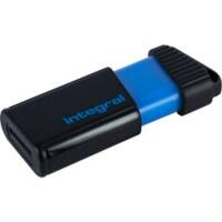 Integral USB 2.0 Flash Drive Pulse 16 GB Black, Blue