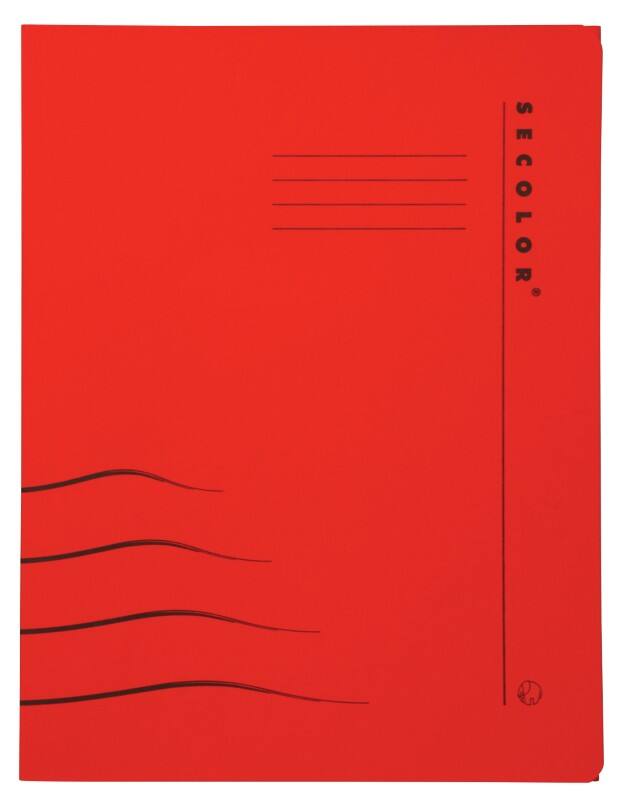 Djois Secolor Clip File A4 Red Cardboard 270 gsm