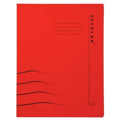 Djois Secolor Clip File A4 Red Cardboard 270 gsm