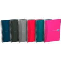 OXFORD Office Essentials A4 Wirebound Assorted Hardback Notebook Ruled 180 Pages Pack of 5