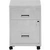 Pierre Henry Steel Filing Cabinet with 2 Lockable Drawers COMBI 400 x 400 x 530 mm Grey