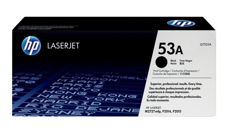 HP 53A Original Toner Cartridge Q7553A Black